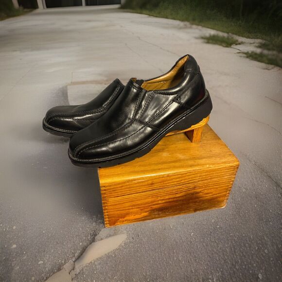 GBX Currency Loafers Slip‎ On Size Mens 10M Y2K Vintage Black - Picture 1 of 9